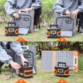 Sistema de luz de energía solar plegable de cargador plegable portátil